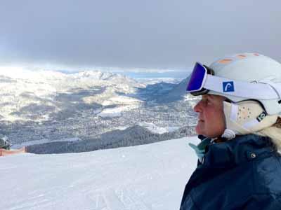 Am Start der beruehmten Kandahar in Garmisch-Partenkirchen
